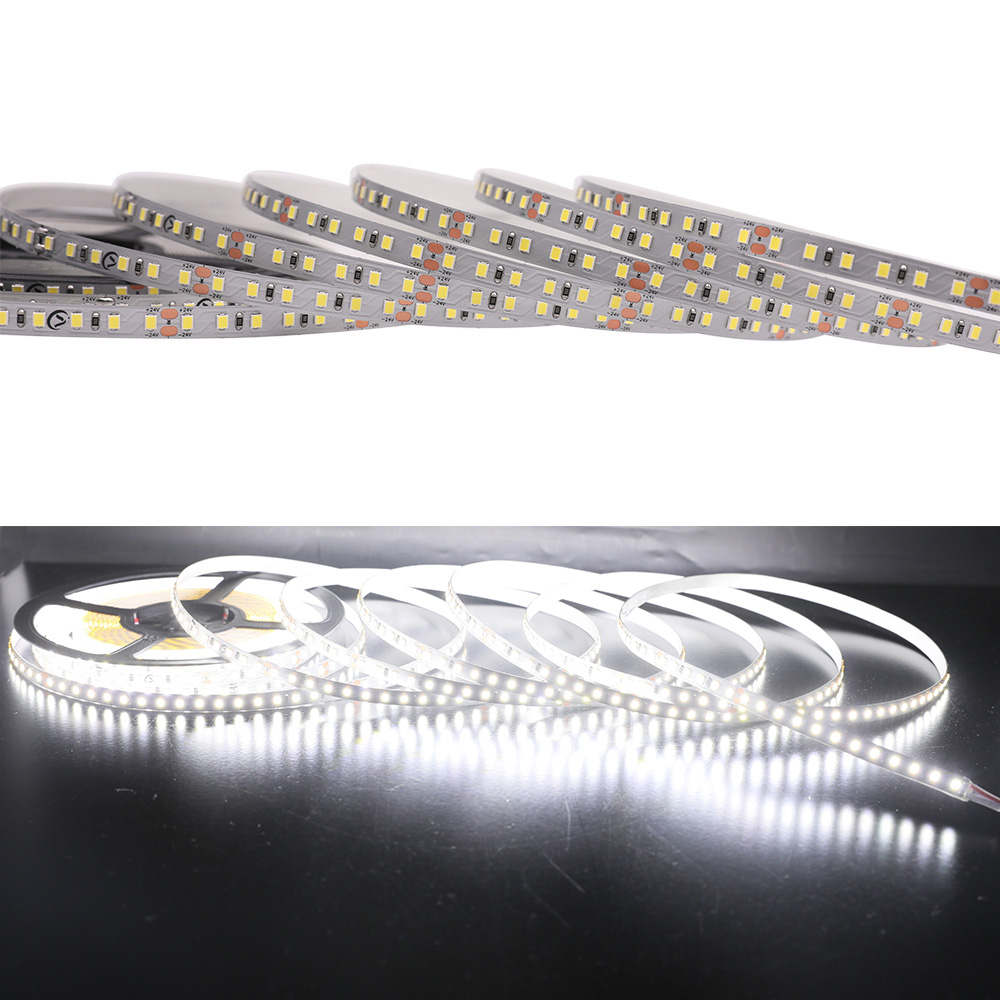 Anti Brute Force High CRI LED Strip Lights - DC24V 2835 600LEDs High Density 8mm Wide Silver Board Anti Brute Force High CRI LED Strip Lights - DC24V 2835 600LEDs High Density 8mm Wide Silver Board
